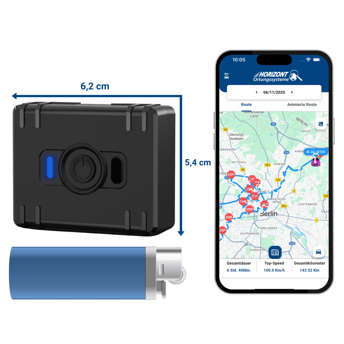 Mobiler GPS Tracker mit Abo – 4G LTE mit Akku | Teltonika ATC700 - GPS Tracker für Fahrzeuge