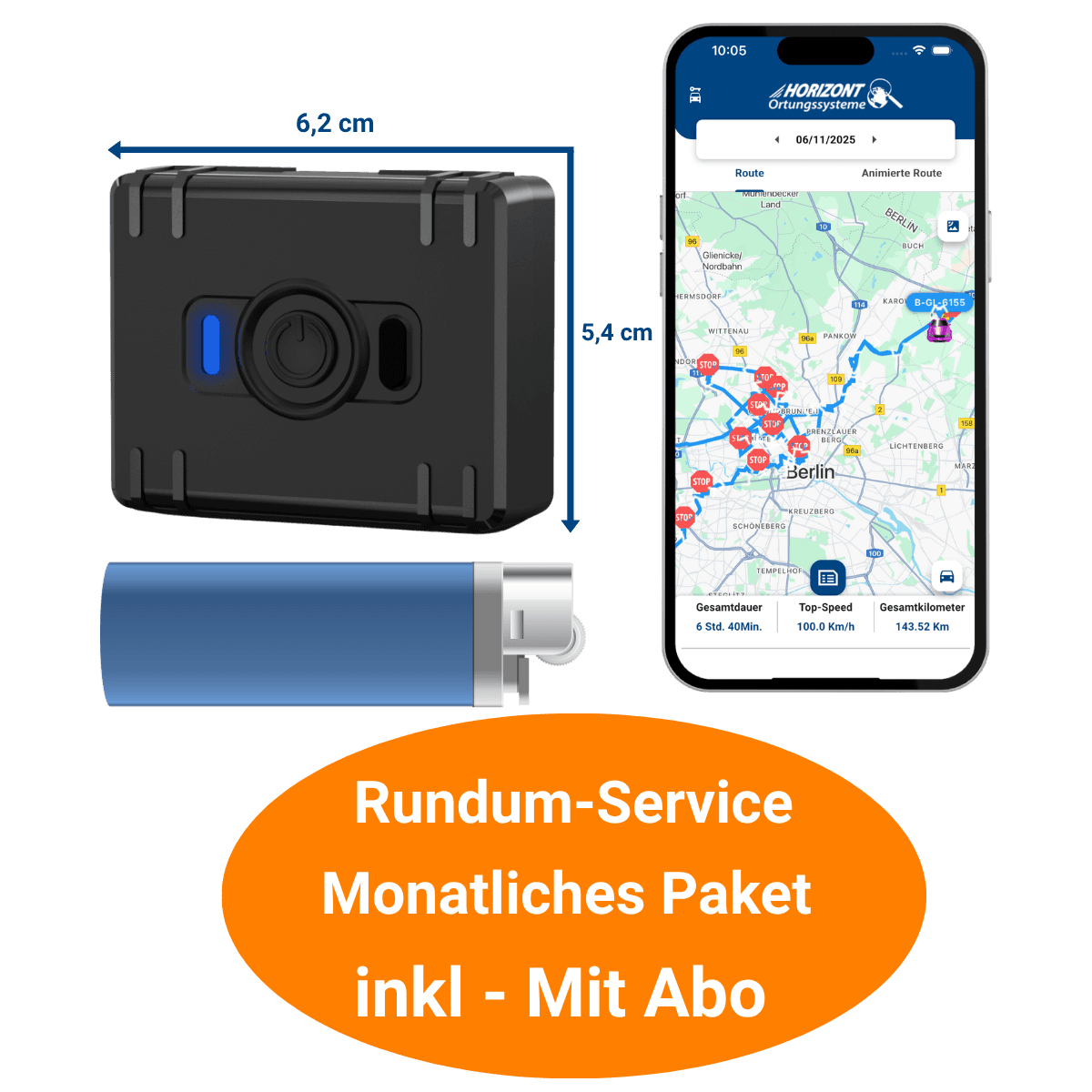 Mobiler GPS Tracker mit Abo – 4G LTE mit Akku | Teltonika ATC700 - GPS Tracker für Fahrzeuge